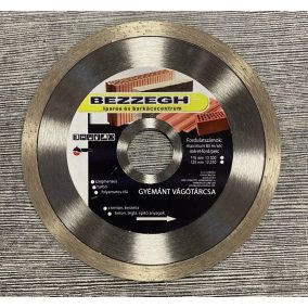 Gyémánt Vágókorong Bezzegh 125x22,2x7 Csempe