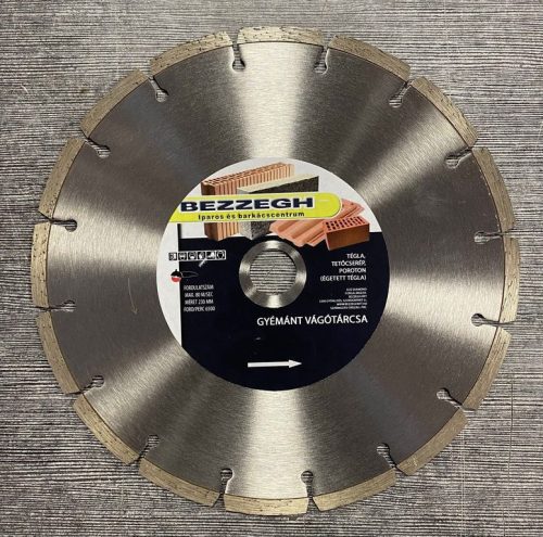 Gyémánt Vágókorong Bezzegh 230x22,2x7 Univerzális