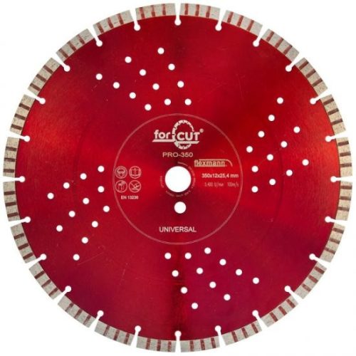 Gyémántkorong Szegmentált univerzális 350x12x25,4 Flexman