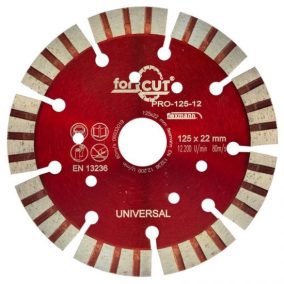   Flexmann For Cut Gyémánttárcsa PRO 125x3,0x12x9x22,2mm turbo Piros szegmentált