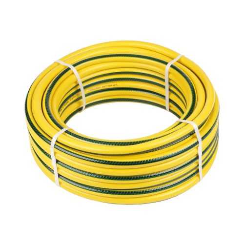 Sárga kígyó' locsolótömlő csavarodásmentes duplaszöv. 1/2' 50 m/tek.
