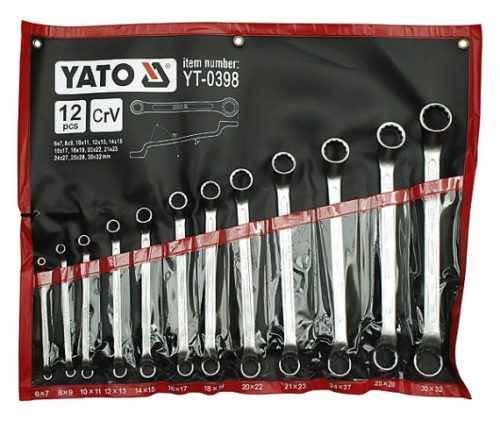 YATO Csillagkulcs klt. 12r. 6-32-ig  CrV