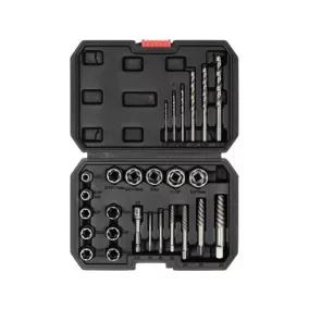   YATO Roncsolt-, törtcsavar kiszedő és fúró készlet 26 részes 3/8'