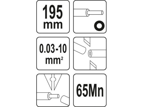 Yato Automata Blankoló Fogó 0,03 - 10,0 mm2 195 mm