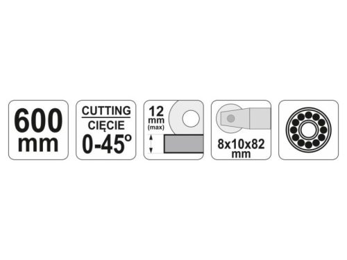 YATO Csempevágó 600 mm csapágyas