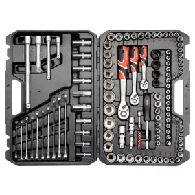   YATO Dugókulcs klt. 120 részes 1/2 col 20-32, 1/4 col 4-13, 3/8 col 9-17 profi