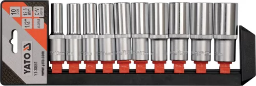 YATO Dugókulcs készlet 10 részes 1/2 col: 10-24 mm profi CrV