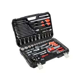   YATO Dugókulcs klt. autószerelőknek 126 részes 1/2 col: 20-32 mm, 1/4 col: 4-13