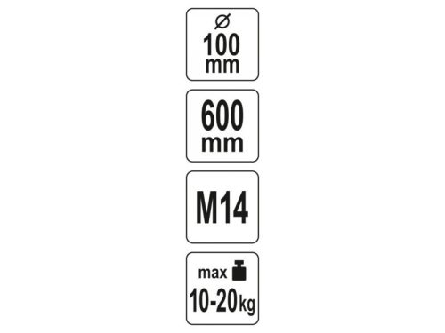 YATO Keverőszár (habarcs) 100 x 600 mm M14