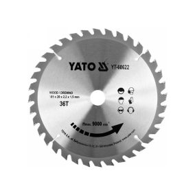 Yato fűrésztárcsa fához 185x20x1,5mm 36T