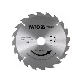 YATO Fűrésztárcsa fához 210x30mm 20T