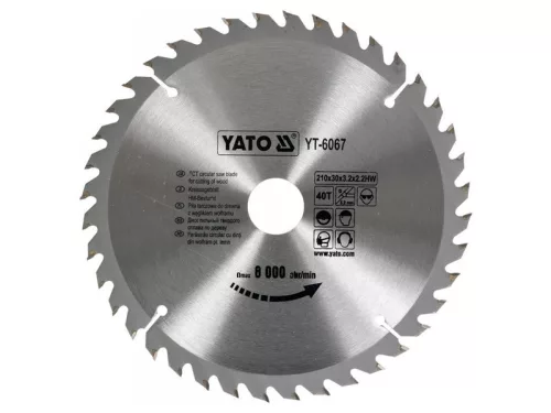 YATO Fűrésztárcsa fához 210/30/40
