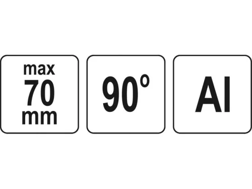 YATO Sarokszorító 70 mm alumínium
