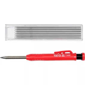 Yato Fémházas Ácsceruza Tölthető 150 mm + 6 Db Betét