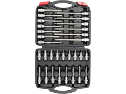 YATO Bit dugókulcs készlet 30 részes Imbusz 1/2' 5-19 mm CrV