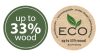 Virágcserép Prosperplast FURU SLIM ECO WOOD 30 cm, naturo