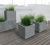 Virágcserép Prosperplast SIERRA CASE beton hatású 77 cm fekete beton