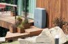 Virágcserép Prosperplast MADERA SQUARE 28,8 cm natur