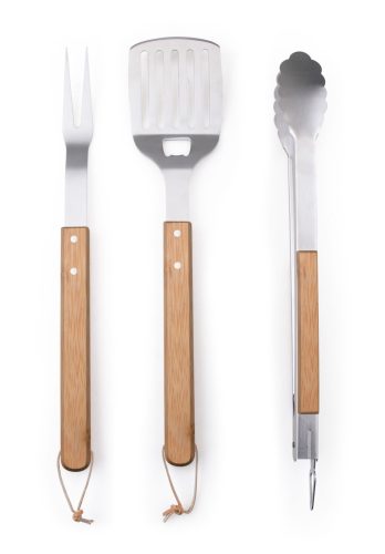 Grillezőeszközök G21 készlet, 3 darabos, fa nyéllel