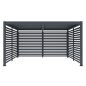G21 fix lamellás oldalfal 3,7x2,2 m pergola Austinhoz
