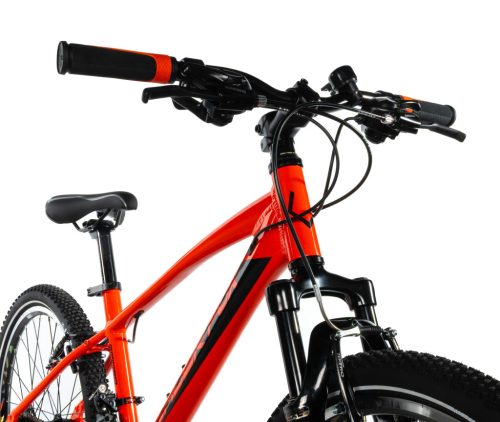 Leader Fox SPIDER gyermek kerékpár fiúknak, 2026 24"/ 14" narancssárga