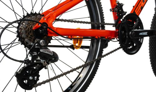 Leader Fox SPIDER gyermek kerékpár fiúknak, 2026 24"/ 14" narancssárga