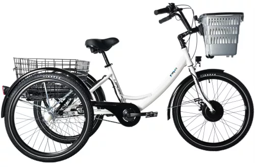 Leader Fox elektromos háromkerekű kerékpár BORMIO, 2025-ös modell, 518 Wh, fehér