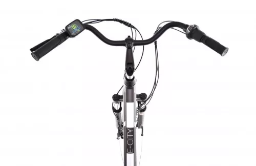 Elektromos kerékpár Capriolo E-City Lady 28 EBIKE ezüstszürke