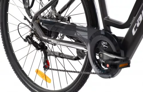 Elektromos kerékpár Capriolo E-City Lady 28 EBIKE ezüstszürke