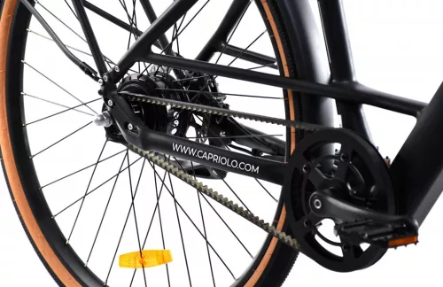 Elektromos kerékpár Capriolo E-CITY BELT DRIVE 28" fekete - szürke