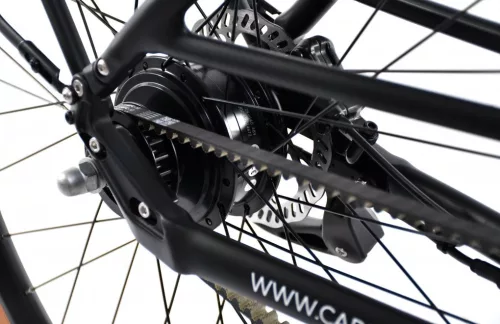 Elektromos kerékpár Capriolo E-CITY BELT DRIVE 28" fekete - szürke