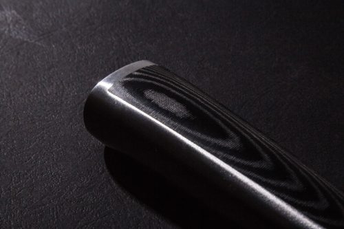 G21 Damascus Prémium kés készlet bambusz blokkban, 4 db + élező kő