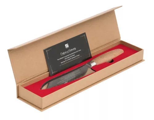 G21 Gourmet Damaszkusz 17 cm, Santoku kés, zebrawood markolat