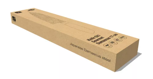 G21 Gourmet Damaszkusz 17 cm, Santoku kés, zebrawood markolat