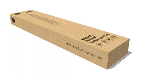 G21 Gourmet Damaszkusz kés18 cm,  zebrawood markolat