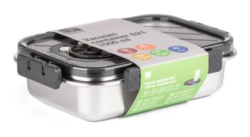 G21 vákuumos doboz 1000 ml, rozsdamentes acél