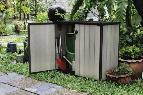 Keter Patio Store kerti box, szürke és fekete