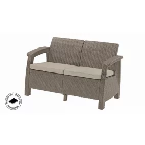   Kerti bútor Keter Corfu love seat kétszemélyes kanapé, cappuccino szín