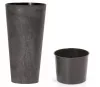 Prosperplast TUBUS SLIM BETON EFFECT kaspó antracit 30 cm