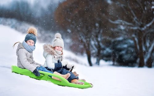 Bobszánkó Prosperplast SNOW TRAIN CONTROL  zöld