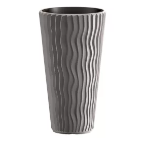 Prosperplast SANDY SLIM virágcserép szürke 34,9 cm