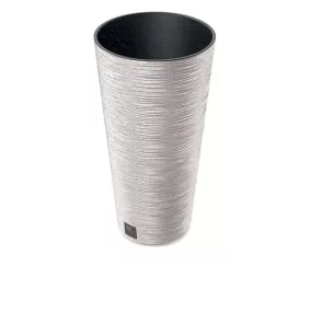 Prosperplast FURU SLIM ECO WOOD 30 cm fehér virágcserép