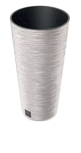 Prosperplast FURU SLIM ECO WOOD 30 cm fehér virágcserép