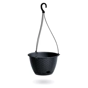   Virágcserép Prosperplast RATOLLA ROUND W antracit felfüggeszthető 21,5cm
