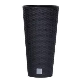   Prosperplast Rato Tubus virágcserép antracit 25 cm-es betéttel