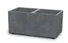 Virágcserép Prosperplast SIERRA CASE betonhatású 77 cm szürke