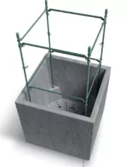 Virágcserép Prosperplast SIERRA CASE betonhatású 77 cm szürke