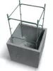 Prosperplast SIERRA SQUARE virágcserép ,beton effekt 38,5 cm antracit
