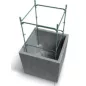   Prosperplast SIERRA SQUARE virágcserép ,beton effekt 38,5 cm antracit
