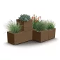   Virágcserep Prosperplast MADERA CASE eco fa 57,7 cm ,kávé barna
